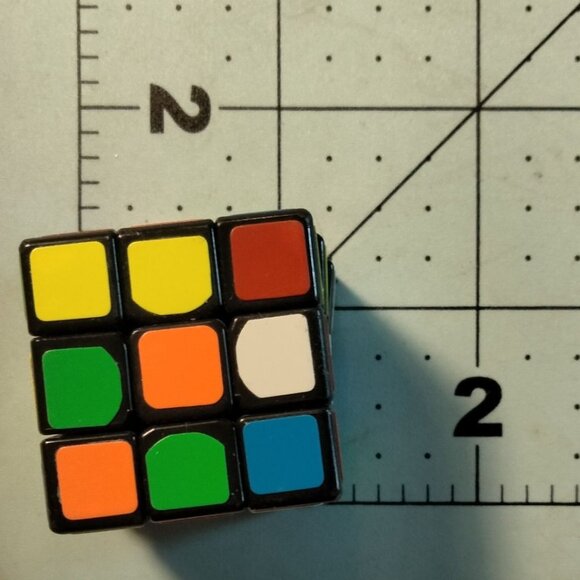 Miniature Rubiks Cube Puzzle 1 Inch - Picture 2 of 6